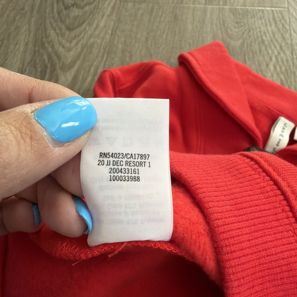 Janie And Jack Boys Sweatshirt Cozy Shawl Collar Pullover Holiday Red Size 4 - Picture 6 of 7
